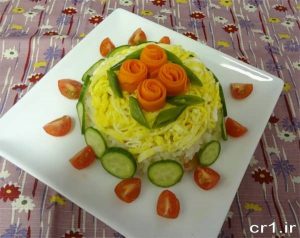 تزیینات هویج پلو قالبی زیبا و شیک