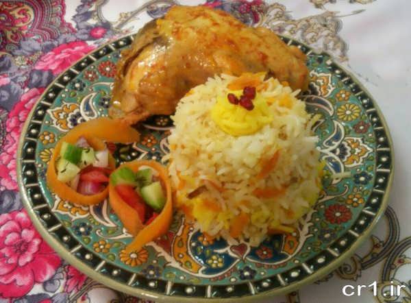 هویچ پلو با مرغ