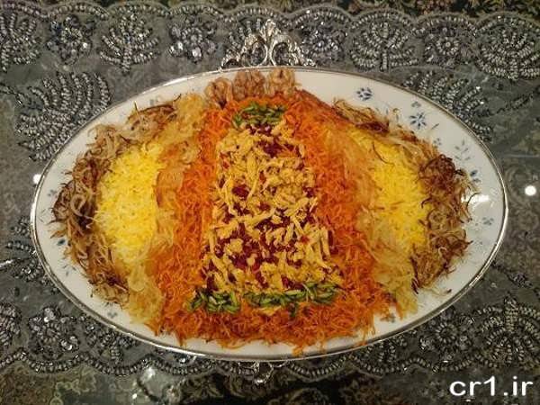 تزیین ساده هویج پلو