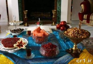 تزیین زیبای سفره شب یلدا